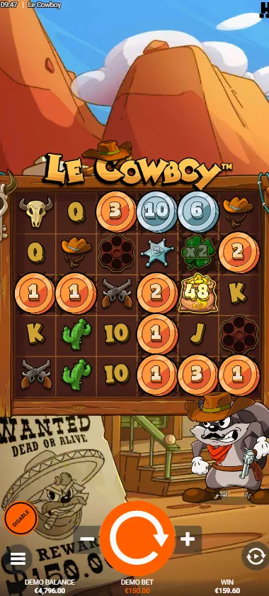 Multiple coin multipliers revealed on grid